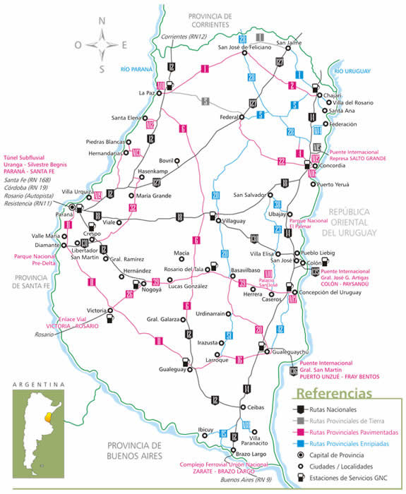 Mapa de Rutas y Accesos