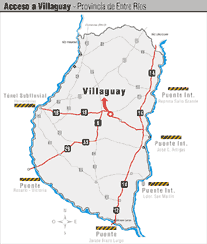 Mapa de Villa Elisa Entre Rios